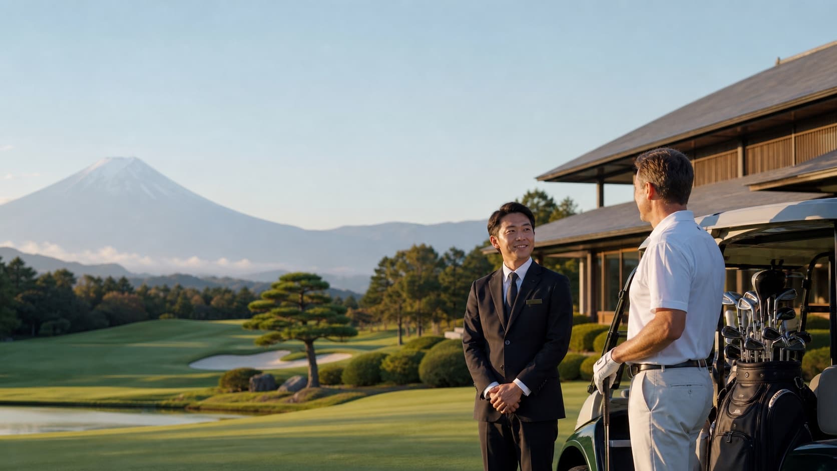 Premium golf experience in Japan with Mt. Fuji in the distance